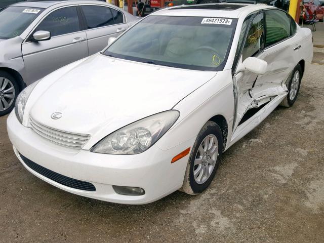 JTHBF30G730126476 - 2003 LEXUS ES 300 WHITE photo 2