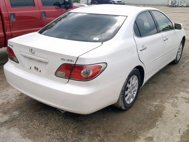 JTHBF30G730126476 - 2003 LEXUS ES 300 WHITE photo 4