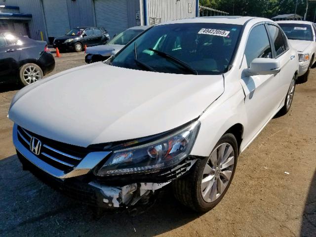 1HGCR2F87DA201603 - 2013 HONDA ACCORD EXL WHITE photo 2