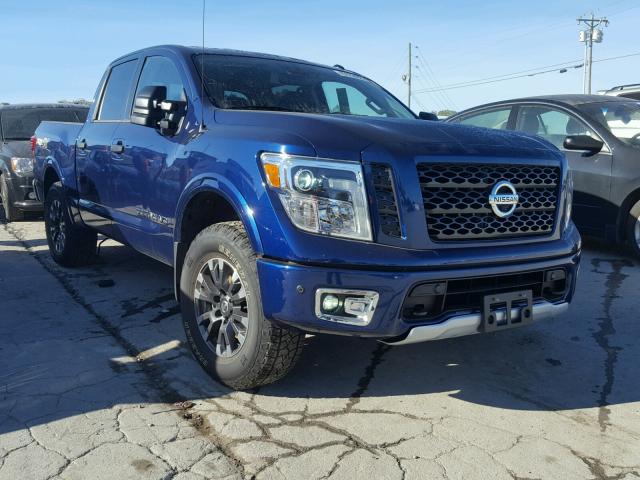 1N6AA1E57JN550969 - 2018 NISSAN TITAN SV BLUE photo 1