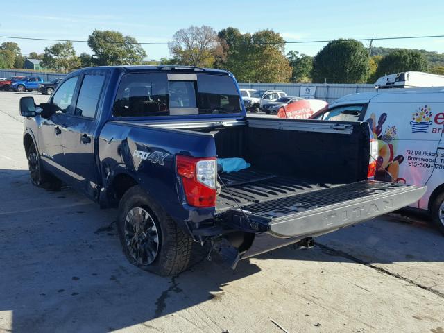 1N6AA1E57JN550969 - 2018 NISSAN TITAN SV BLUE photo 3