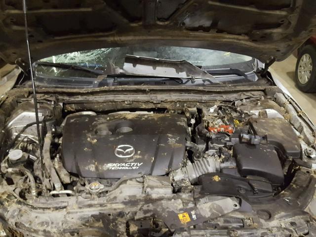 JM1BM1L75E1144110 - 2014 MAZDA 3 TOURING SILVER photo 7