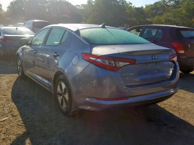 KNAGM4ADXC5012012 - 2012 KIA OPTIMA HYB GRAY photo 3