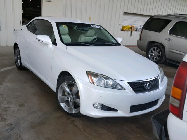 JTHFF2C28A2513339 - 2010 LEXUS IS 250 WHITE photo 1