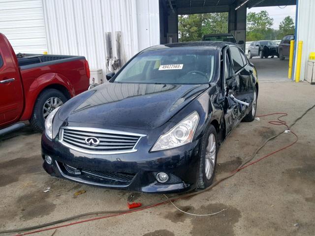 JN1CV6AP0DM304394 - 2013 INFINITI G37 BASE BLACK photo 2