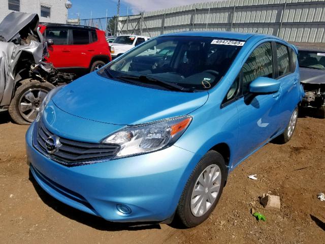 3N1CE2CP2FL364969 - 2015 NISSAN VERSA NOTE BLUE photo 2