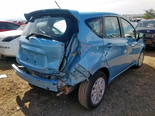 3N1CE2CP2FL364969 - 2015 NISSAN VERSA NOTE BLUE photo 4