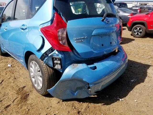 3N1CE2CP2FL364969 - 2015 NISSAN VERSA NOTE BLUE photo 9