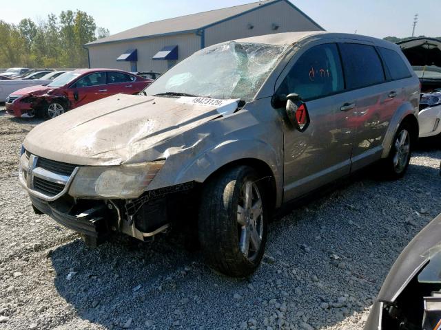 3D4GH57V59T566504 - 2009 DODGE JOURNEY SX SILVER photo 2