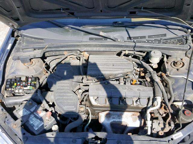 2HGES16454H905109 - 2004 HONDA CIVIC DX BLUE photo 7