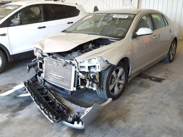 1G1ZC5E08CF152008 - 2012 CHEVROLET MALIBU 1LT ვერცხლისფერი ფოტო 2