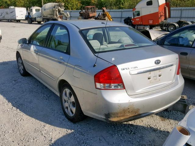 KNAFE121785528069 - 2008 KIA SPECTRA EX GRAY photo 3