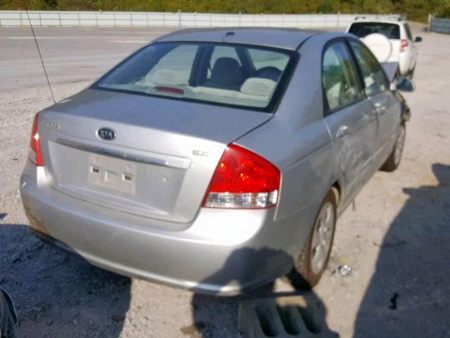 KNAFE121785528069 - 2008 KIA SPECTRA EX GRAY photo 4