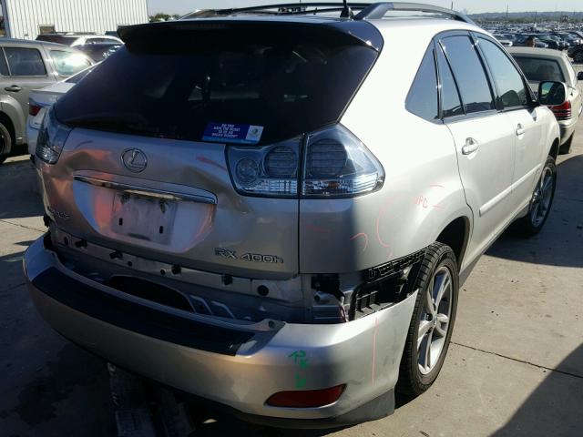 JTJGW31U260002063 - 2006 LEXUS RX 400 SILVER photo 4