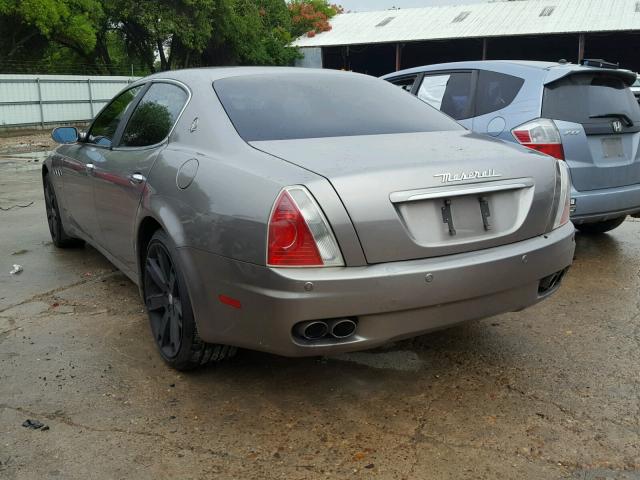 ZAMCE39A650019036 - 2005 MASERATI QUATTROPOR GRAY photo 3