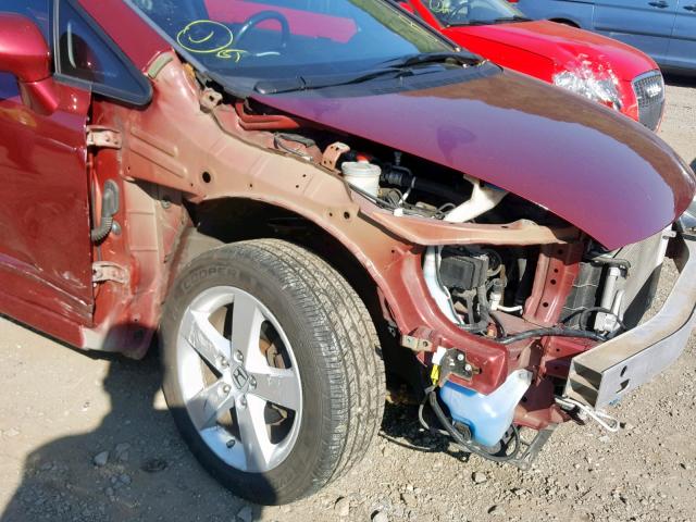 2HGFA1F60BH528260 - 2011 HONDA CIVIC LX-S Qırmızı foto 9