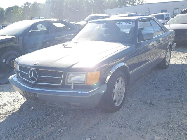 WDBCA45D6GA207069 - 1986 MERCEDES-BENZ 560 SEC BLUE photo 2