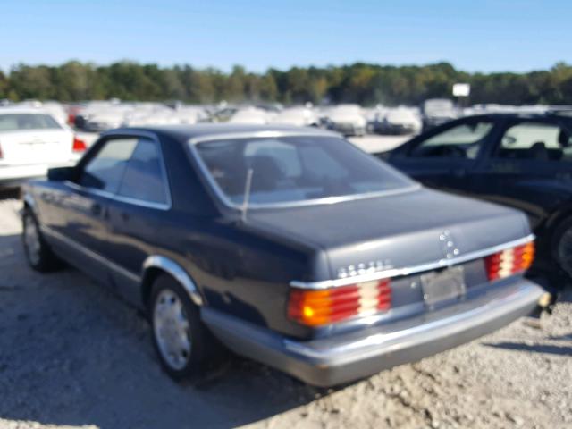 WDBCA45D6GA207069 - 1986 MERCEDES-BENZ 560 SEC BLUE photo 3