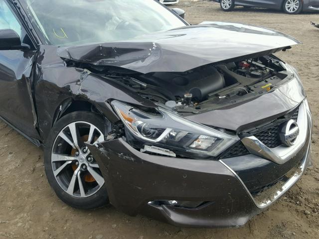 1N4AA6AP8GC389114 - 2016 NISSAN MAXIMA 3.5 BROWN photo 9