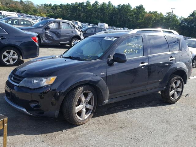 JA4MT41X97Z009467 - 2007 MITSUBISHI OUTLANDER BLACK photo 2