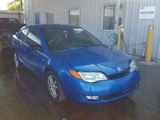 1G8AW12F53Z206810 - 2003 SATURN ION LEVEL BLUE photo 1