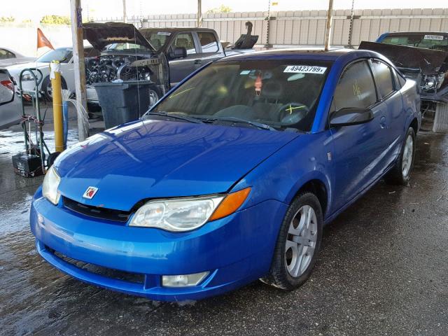 1G8AW12F53Z206810 - 2003 SATURN ION LEVEL BLUE photo 2