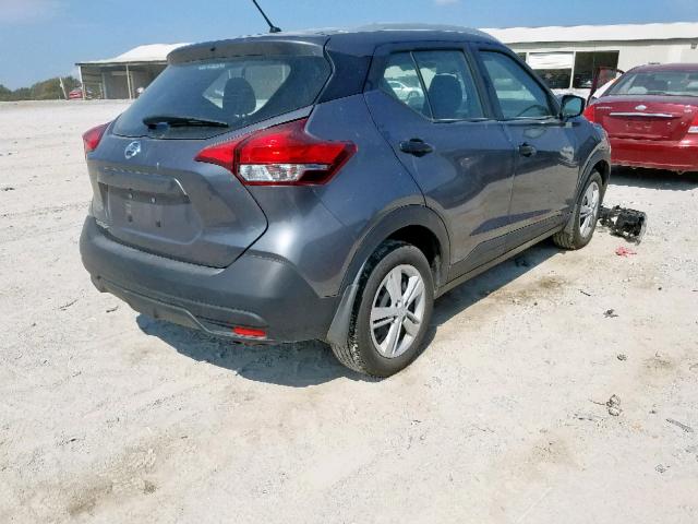 3N1CP5CU9JL528115 - 2018 NISSAN KICKS S GRAY photo 4