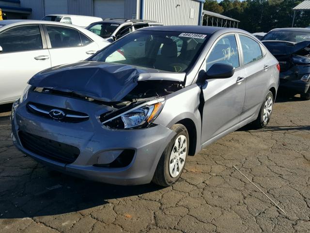 KMHCT4AEXGU163985 - 2016 HYUNDAI ACCENT SE GRAY photo 2