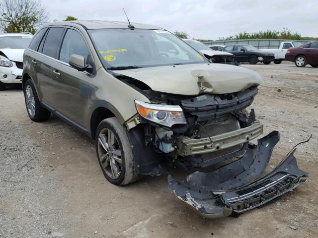 2FMDK4KC9DBB55379 - 2013 FORD EDGE LIMIT GREEN photo 1