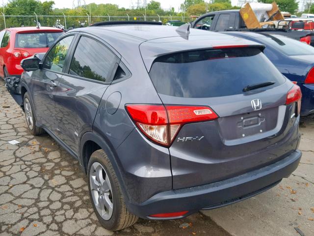 3CZRU6H51HM723888 - 2017 HONDA HR-V EX GRAY photo 3