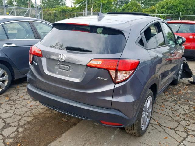 3CZRU6H51HM723888 - 2017 HONDA HR-V EX GRAY photo 4