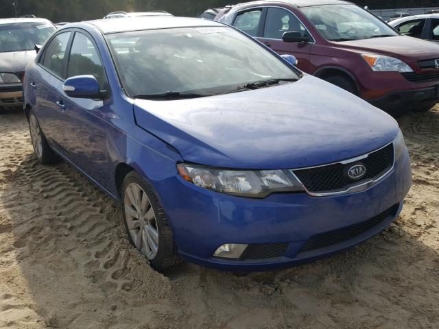 KNAFW4A3XA5048101 - 2010 KIA FORTE SX BLUE photo 1