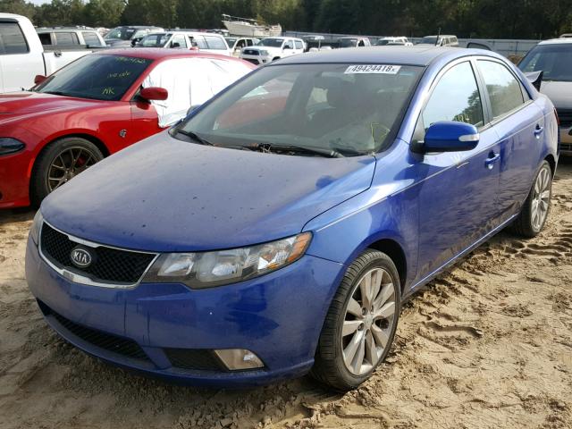 KNAFW4A3XA5048101 - 2010 KIA FORTE SX BLUE photo 2