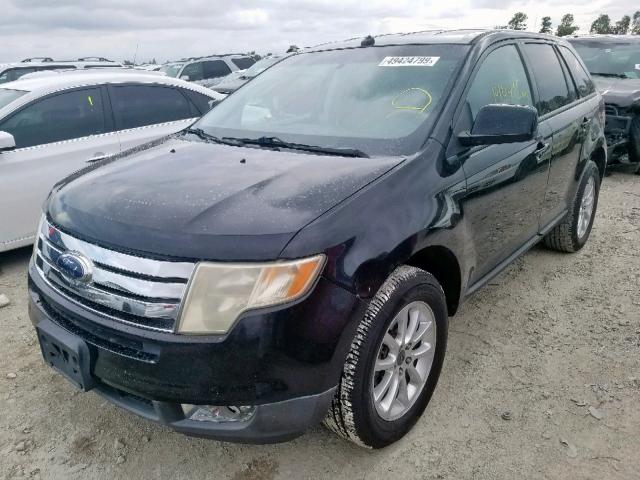 2FMDK38C59BA33630 - 2009 FORD EDGE SEL BLACK photo 2