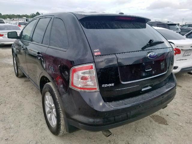 2FMDK38C59BA33630 - 2009 FORD EDGE SEL BLACK photo 3