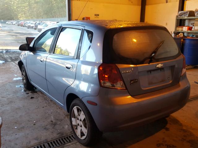 KL1TD66697B761356 - 2007 CHEVROLET AVEO BASE Mavi foto 3