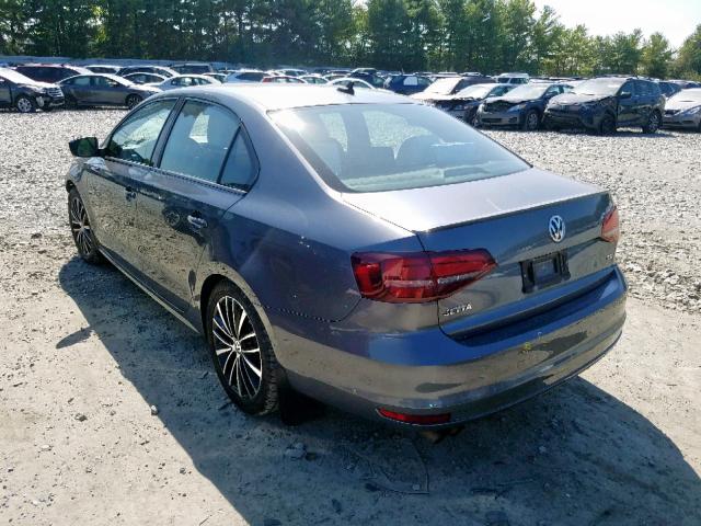 3VWD17AJ0GM400319 - 2016 VOLKSWAGEN JETTA SPOR GRAY photo 3