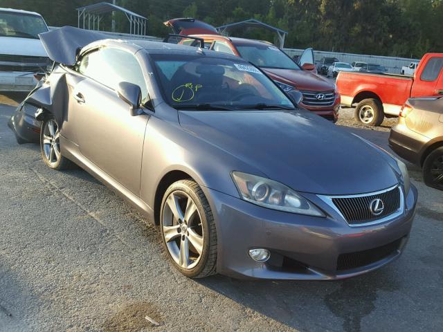 JTHFE2C22C2507395 - 2012 LEXUS IS 350 GRAY photo 1