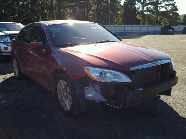 1C3CCBAB1DN636178 - 2013 CHRYSLER 200 LX RED photo 1