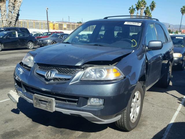 2HNYD18695H507417 - 2005 ACURA MDX TOURIN GRAY photo 2