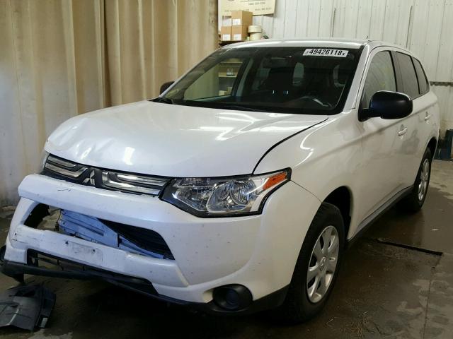 JA4AD2A36EZ012924 - 2014 MITSUBISHI OUTLANDER WHITE photo 2