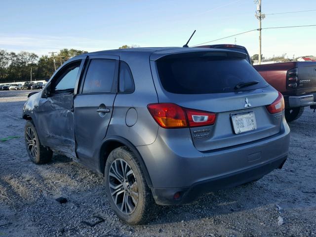 JA4AR3AU3GZ045074 - 2016 MITSUBISHI OUTLANDER GRAY photo 3