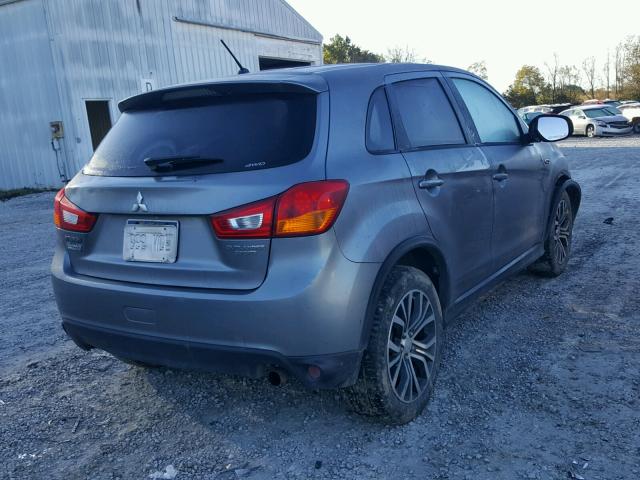 JA4AR3AU3GZ045074 - 2016 MITSUBISHI OUTLANDER GRAY photo 4