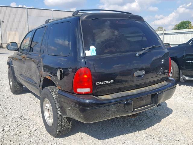 1B4HS28Y0XF577800 - 1999 DODGE DURANGO BLACK photo 3