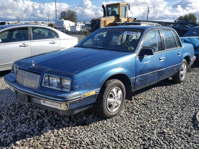 1G4NC54U3JM025391 - 1988 BUICK SKYLARK CU BLUE photo 2