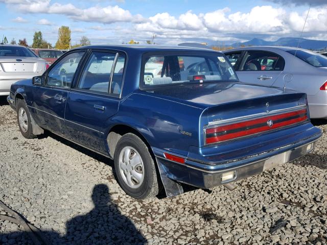 1G4NC54U3JM025391 - 1988 BUICK SKYLARK CU BLUE photo 3