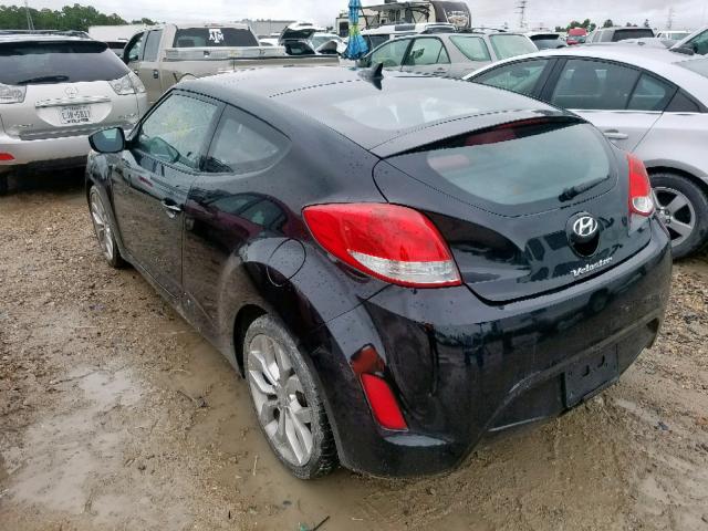 KMHTC6AD2CU068639 - 2012 HYUNDAI VELOSTER BLACK photo 3