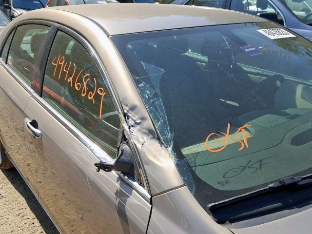 1G1ZK57718F259082 - 2008 CHEVROLET MALIBU LTZ თაფლისფერი ფოტო 9