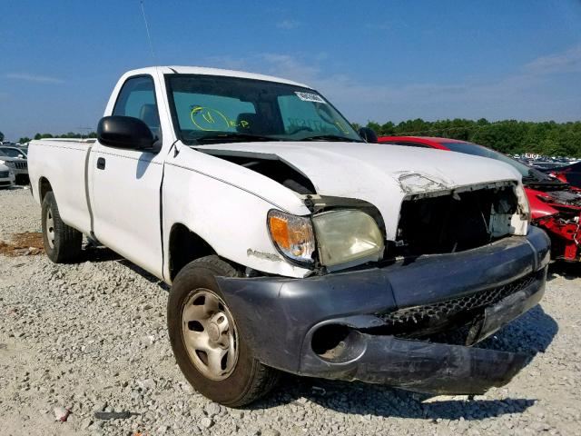 5TBJN321X4S444205 - 2004 TOYOTA TUNDRA WHITE photo 1