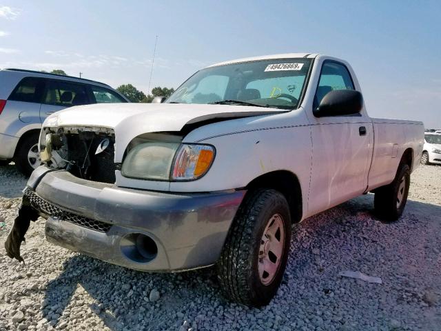 5TBJN321X4S444205 - 2004 TOYOTA TUNDRA WHITE photo 2